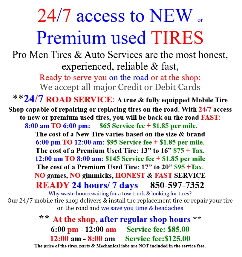 24/7 Mobile Tire Service - 4STire LLC
